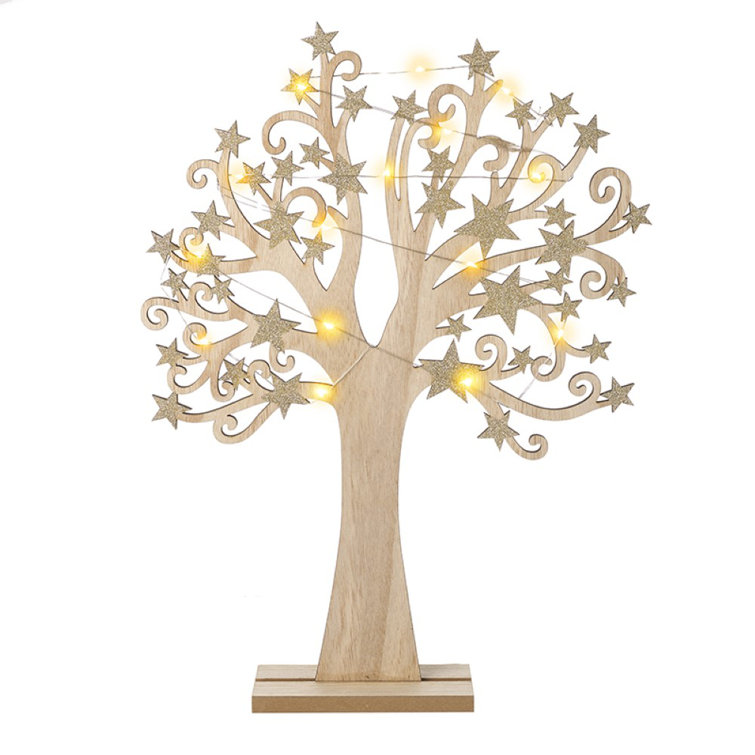 The Seasonal Aisle Light Up Tree with Star Wayfair.co.uk